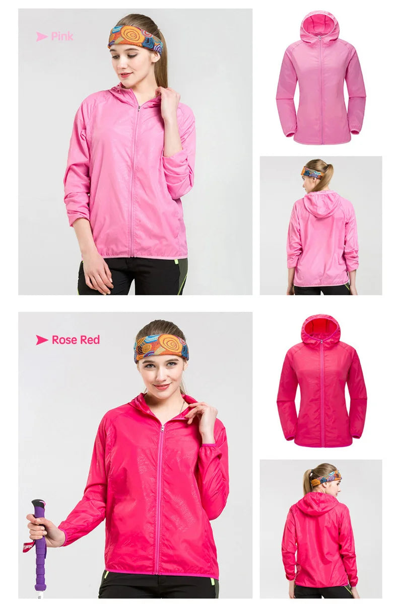Camping Waterproof Windbreaker Rain Jacket – Unisex Lightweight Outdoor Coat - 3KDyn